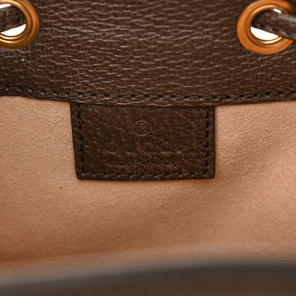 Gucci GG Supreme Monogram Web Mini Ophidia Bucket Bag Brown 6 of 10
