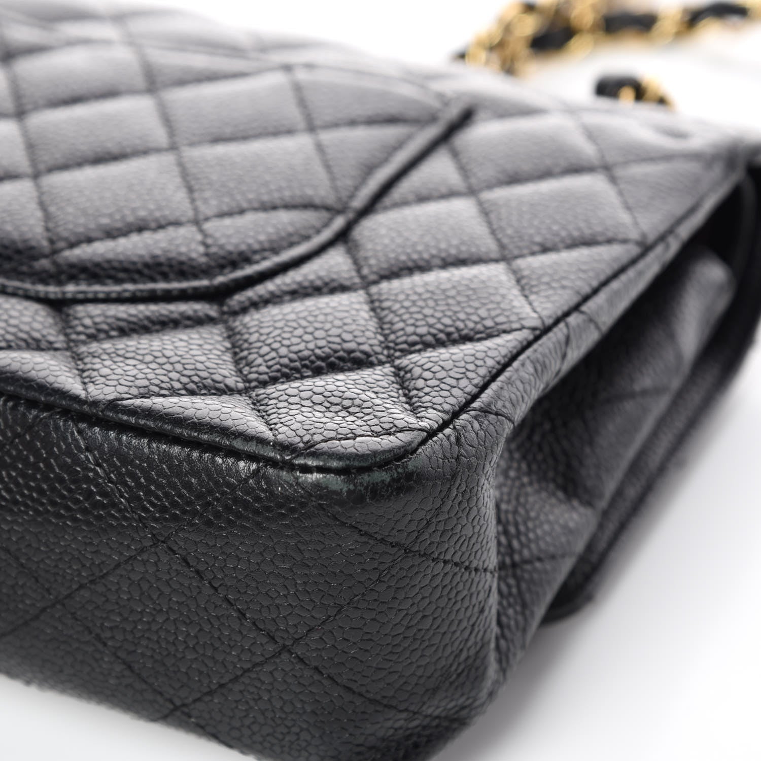 Chanel Caviar Quilted Medium Double Flap Black 11 of 15