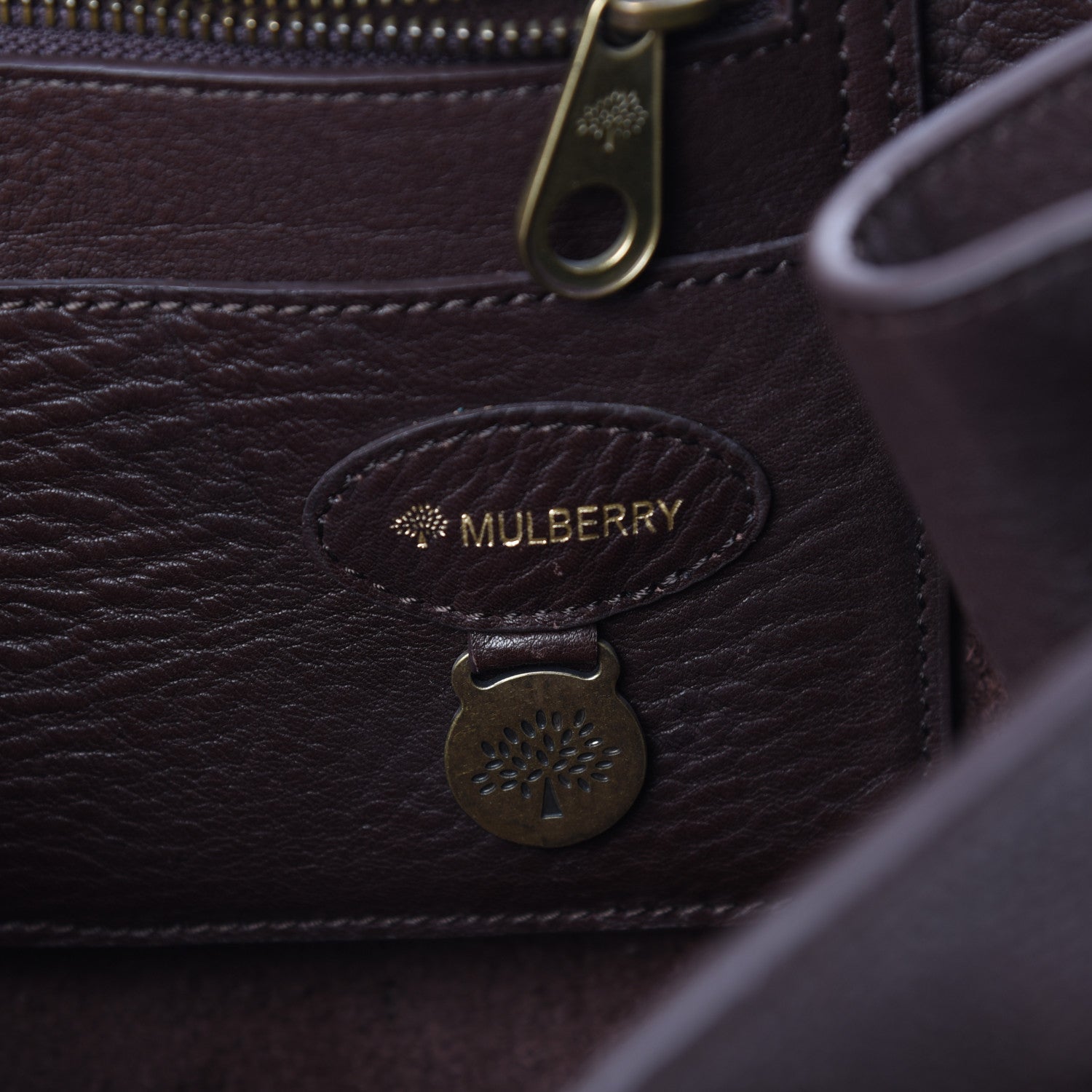 Mulberry Classic Grain Bayswater Chocolate 6 of 9