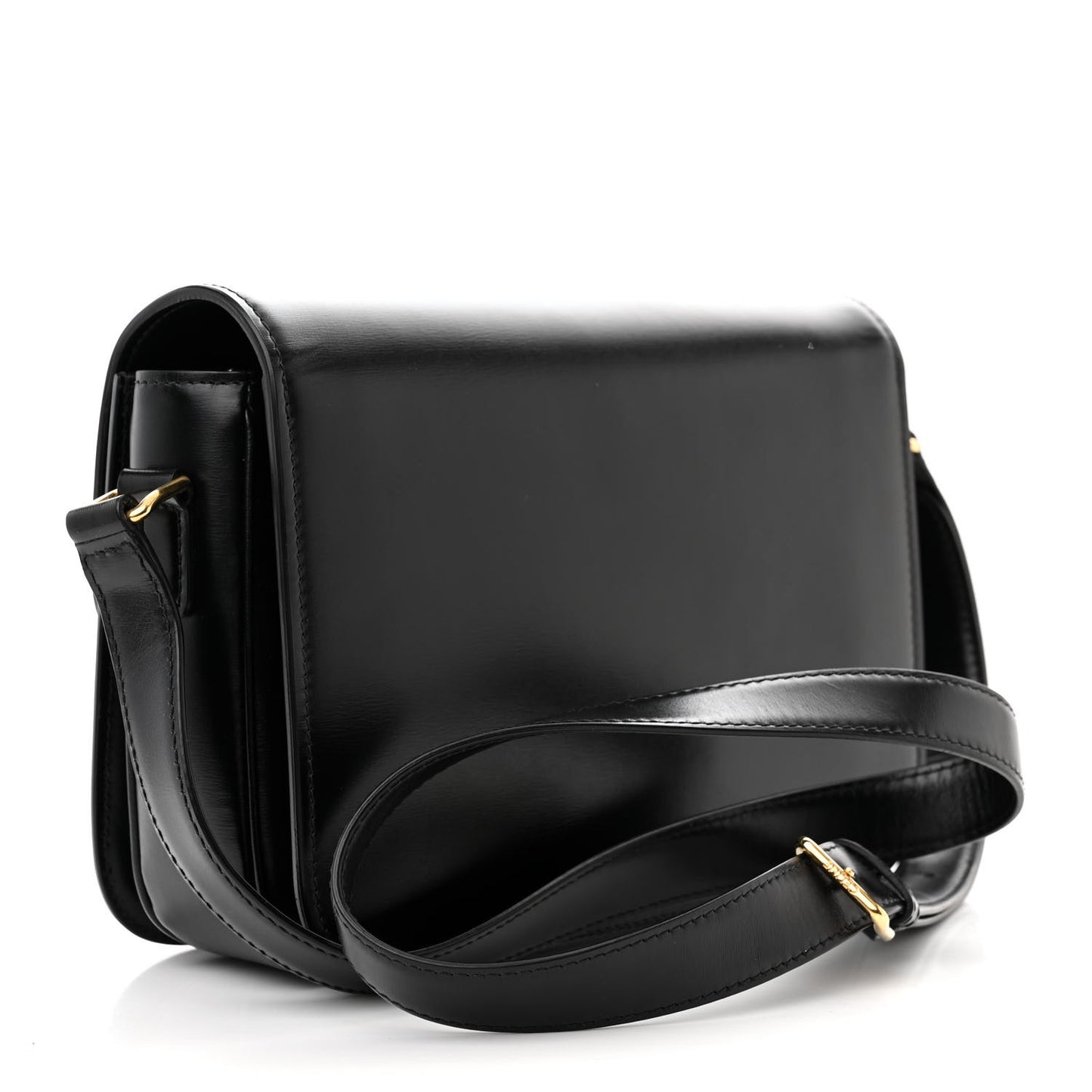 Shiny Calfskin Medium Triomphe Black