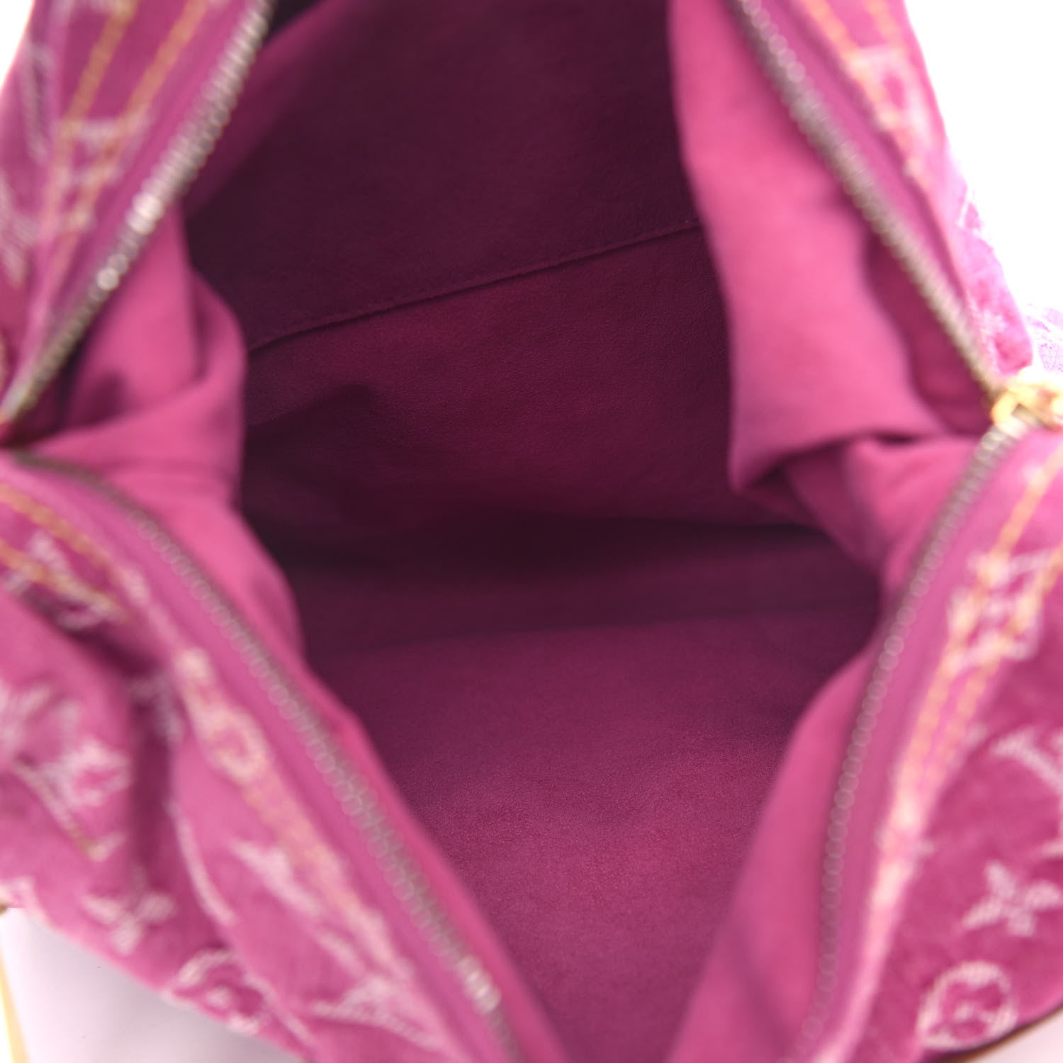 Louis Vuitton Denim Baggy GM Fuchsia 5 of 17
