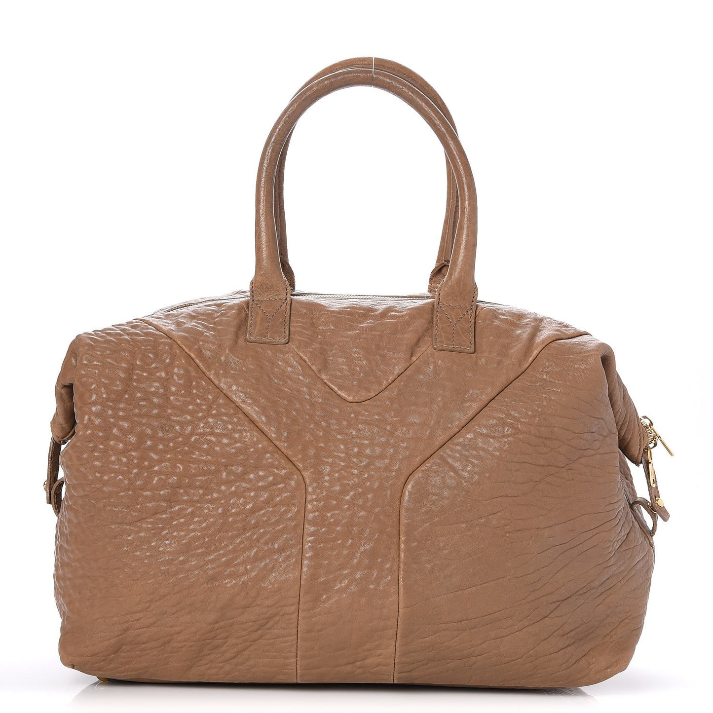 Pebbled Lambskin Medium Easy Sac Beige