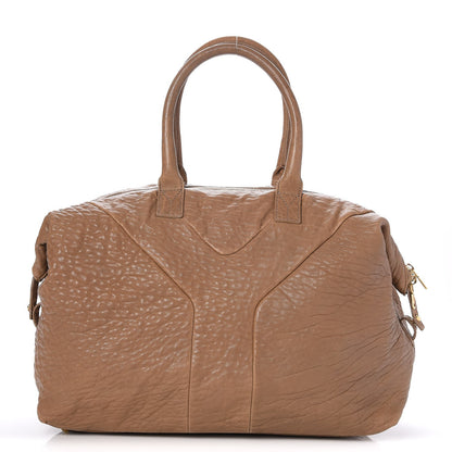 Saint Laurent Pebbled Lambskin Medium Easy Sac Beige 1 of 9
