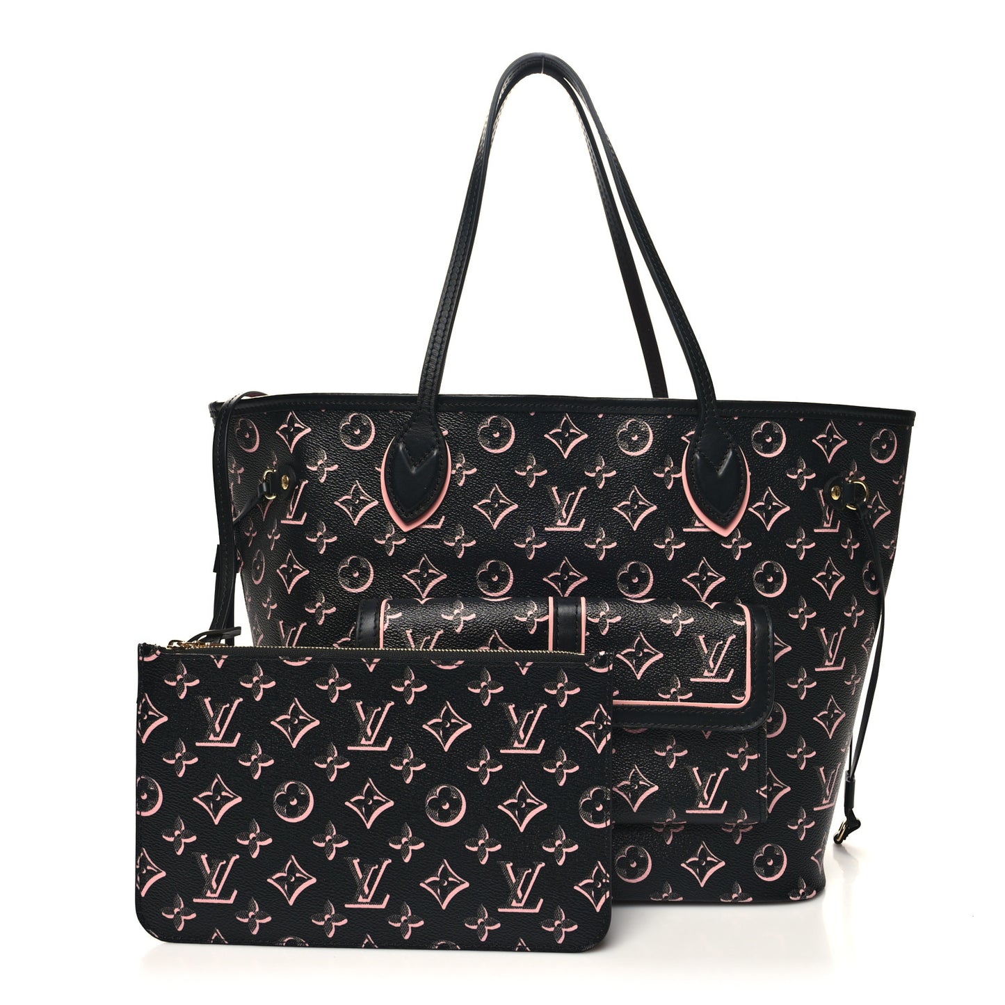 Monogram Fall For You Neverfull MM Black