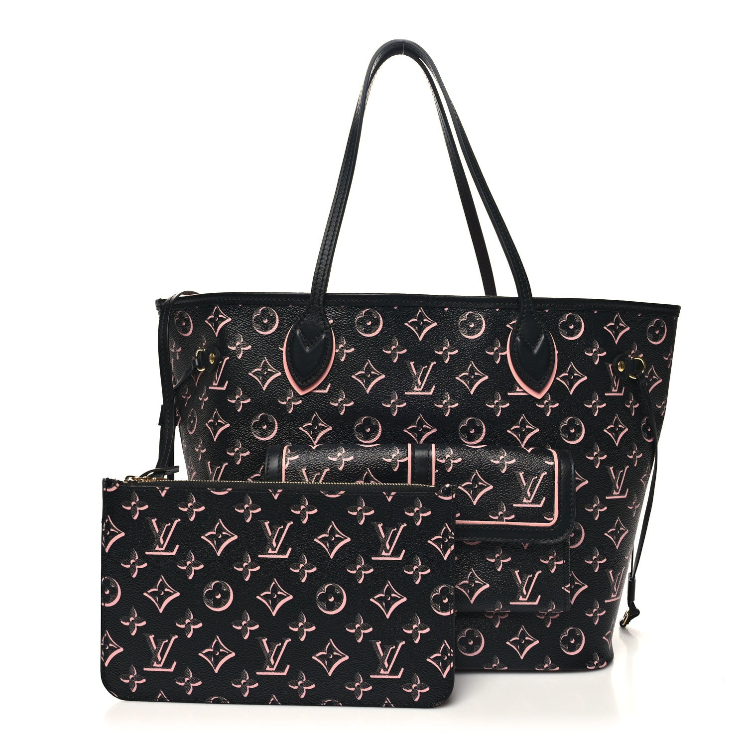 Louis Vuitton Monogram Fall For You Neverfull MM Black 1 of 11