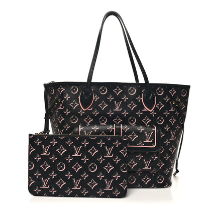 Louis Vuitton Monogram Fall For You Neverfull MM Black 1 of 11