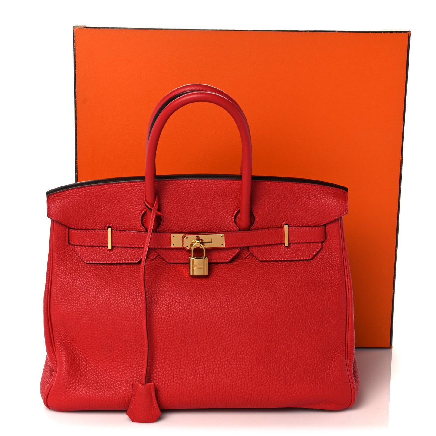 Togo Birkin 35 Rouge Casaque