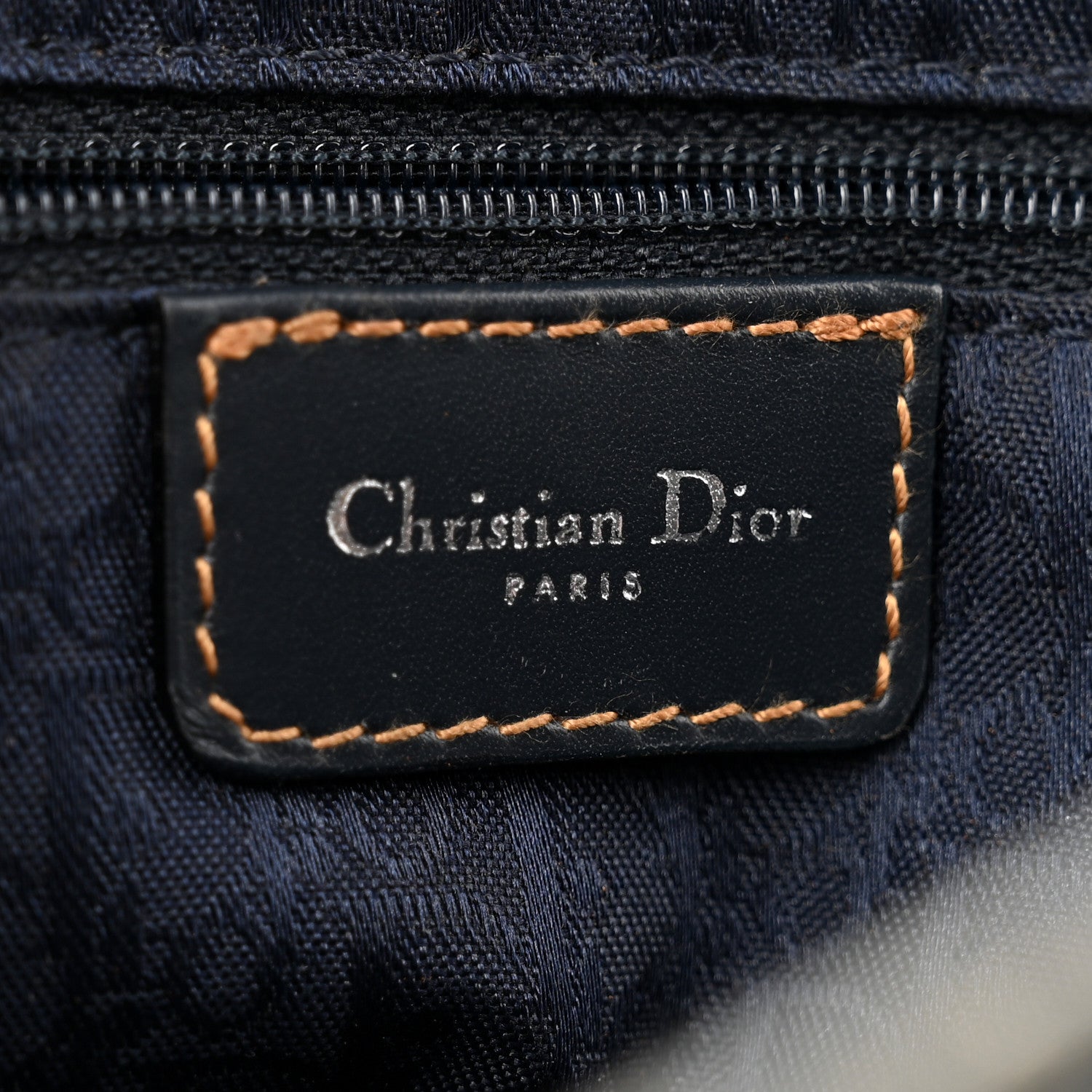 Christian Dior Denim Crystal Floral Embroidered Saddle Bag Multicolor 6 of 13