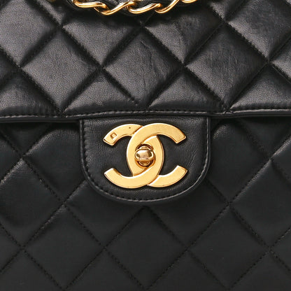 Chanel Lambskin Quilted XL Jumbo Single Flap Black 8 of 10