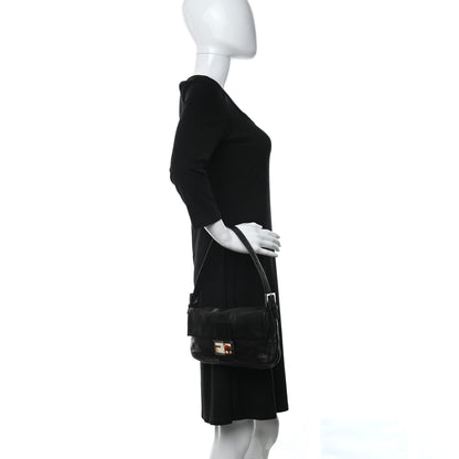 Fendi Lambskin Baguette Black 2 of 8