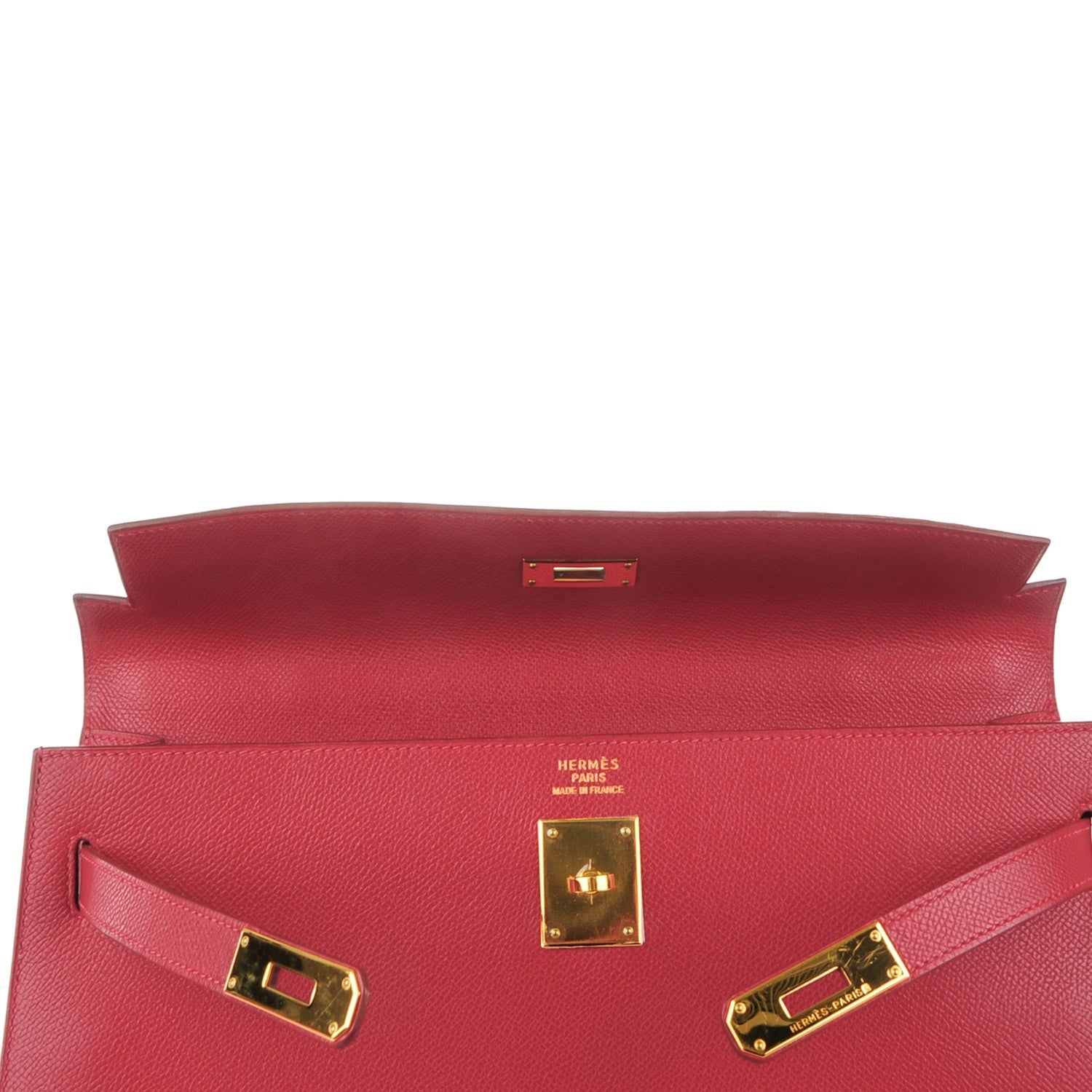 Hermes Courchevel Kelly Sellier 35 Rouge Vif 18 of 27