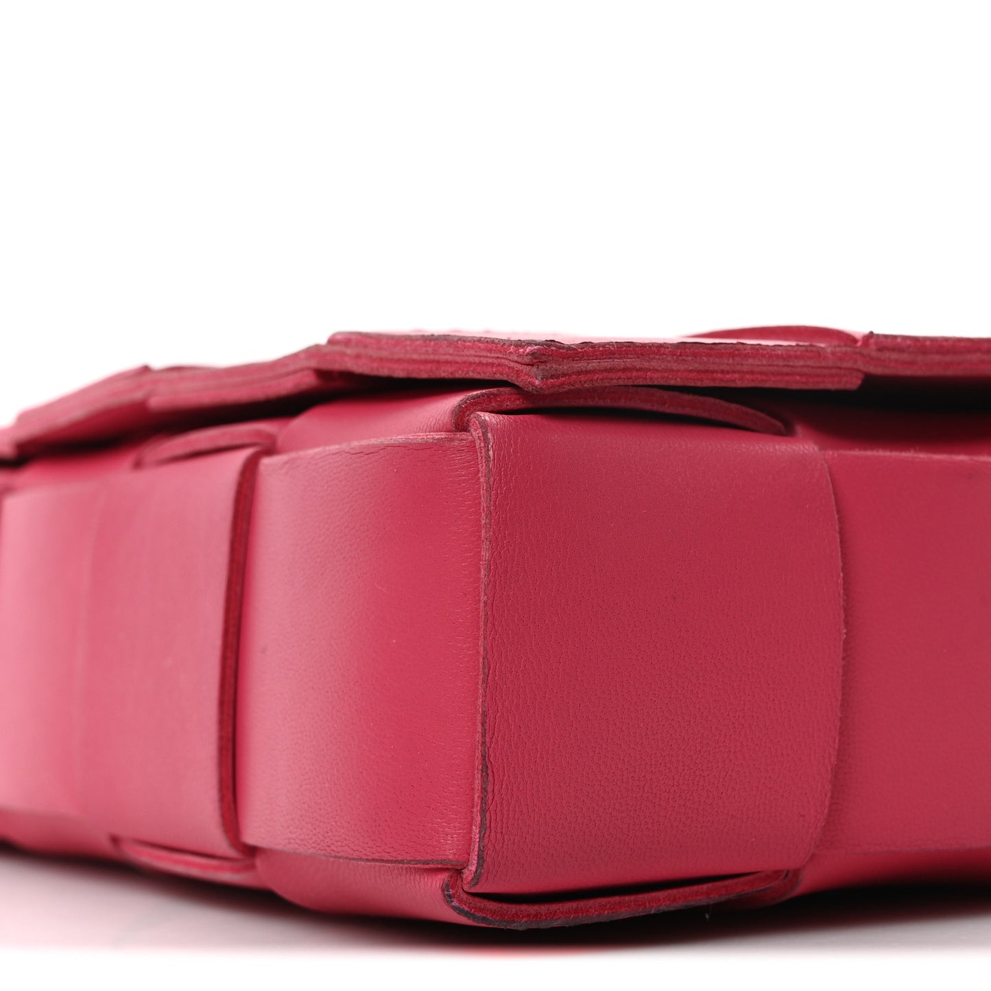 Lambskin Maxi Intrecciato Cassette Crossbody Bag Lollipop