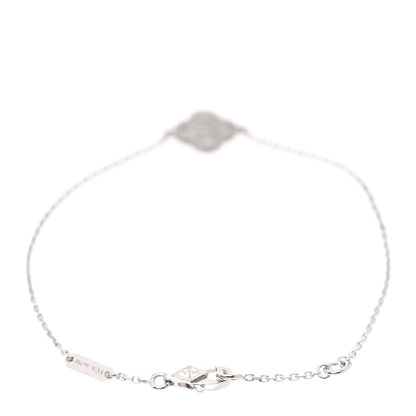 Van Cleef & Arpels 18K White Gold Diamond Sweet Alhambra Bracelet 2 of 5