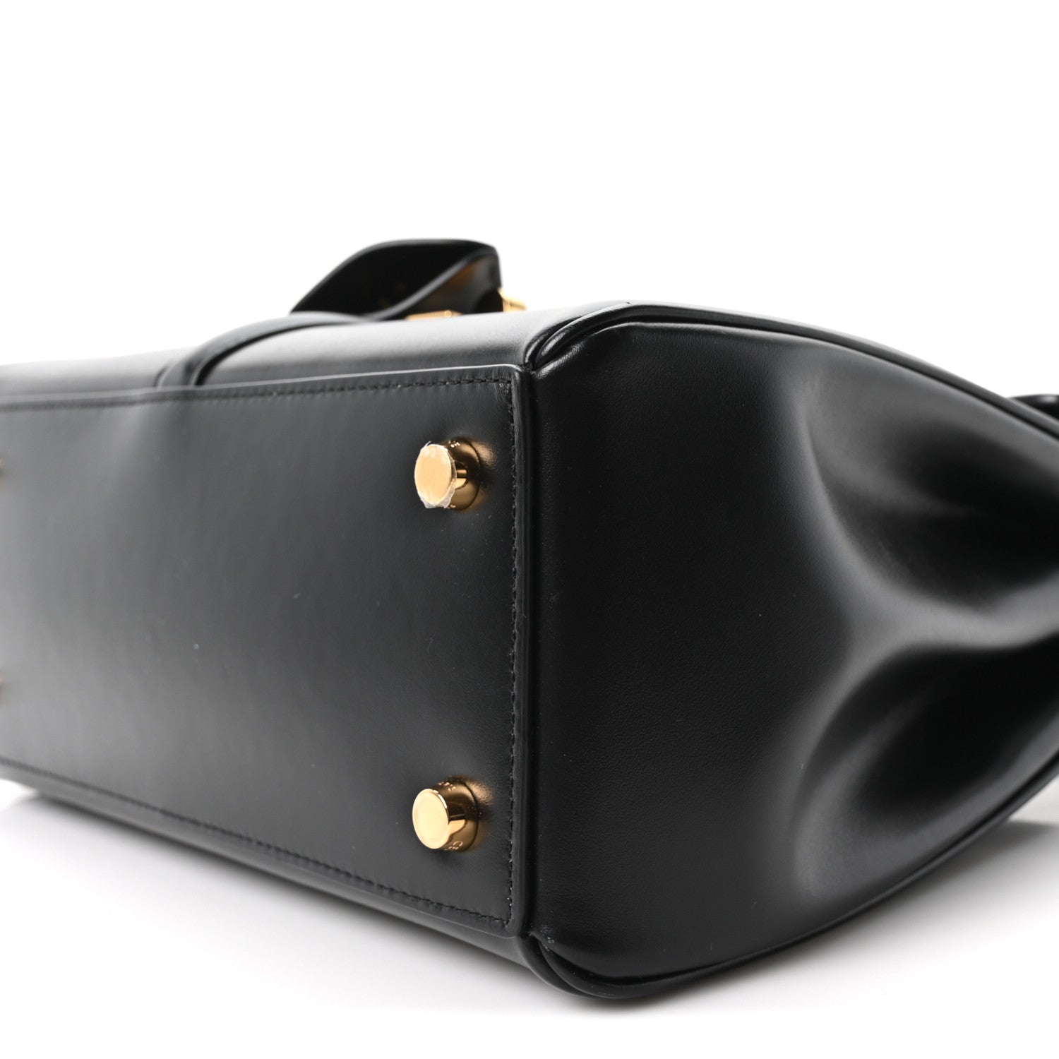 Celine Satinated Calfskin Mini 16 Top Handle Bag Black 10 of 10