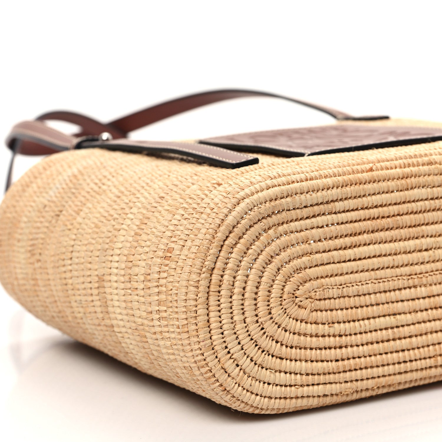 Loewe Raffia Small Square Basket Tote Bag Natural Tan 8 of 9