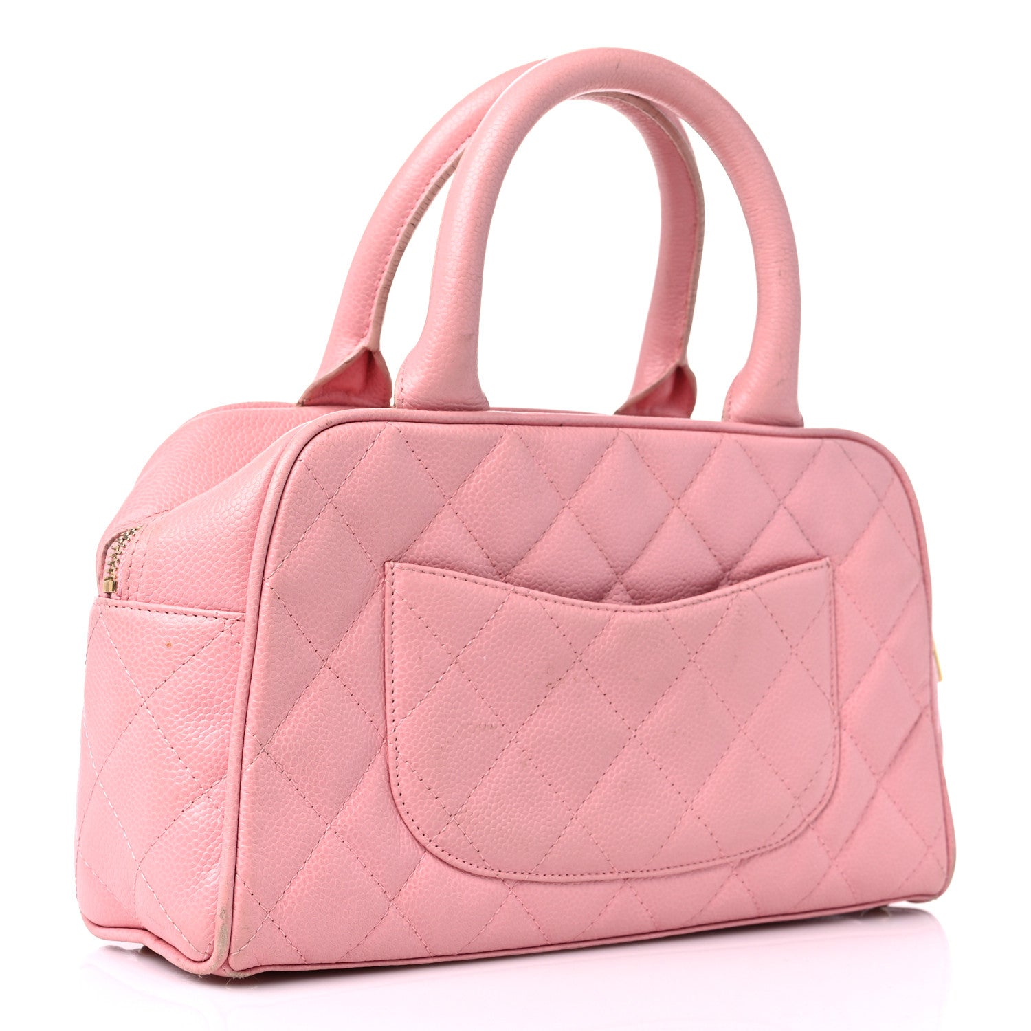 Chanel Caviar Quilted Small Bowler Pink 3 of 16