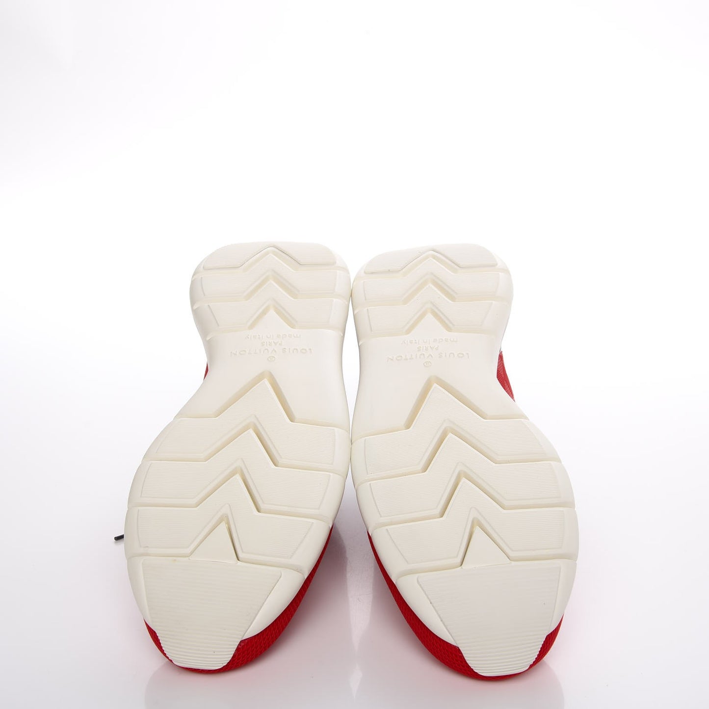 Rubber Mesh Suede Damier Fastlane Low Sneakers 7 Rouge