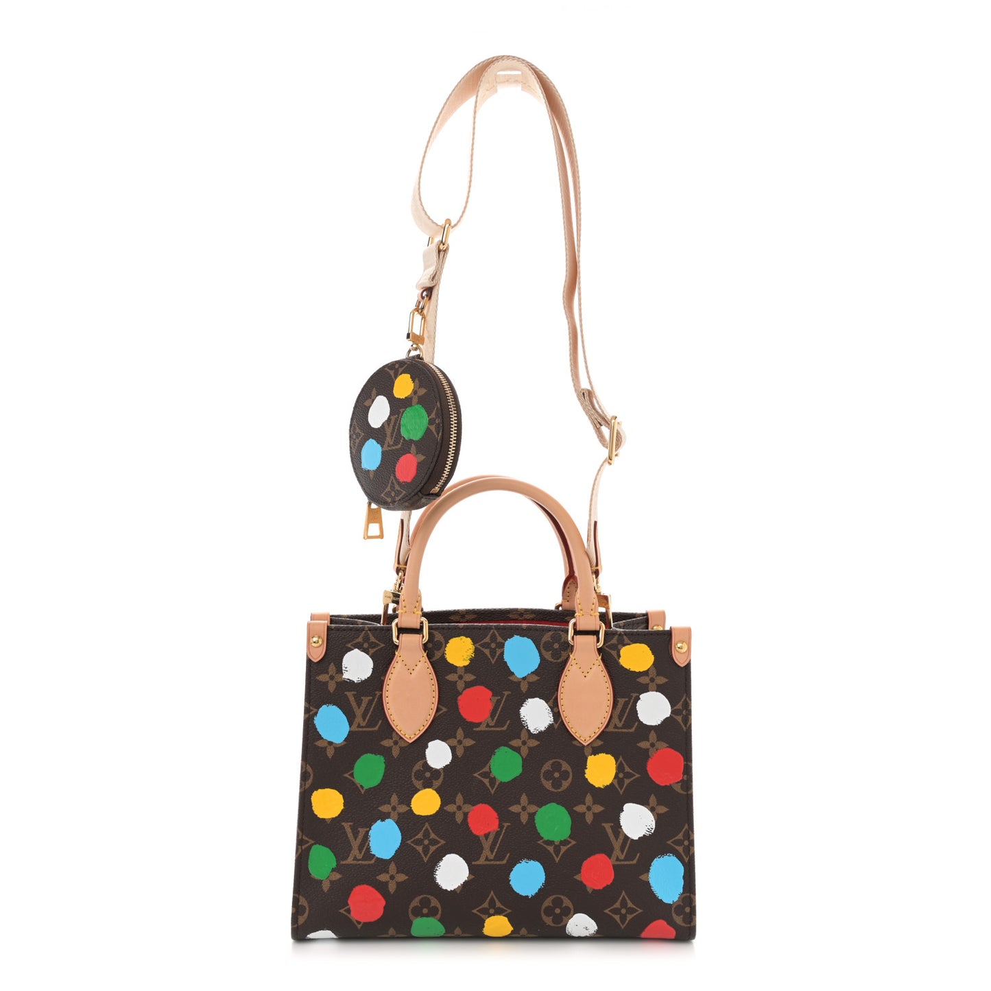 LV X YK Monogram Dots Onthego PM Multicolor