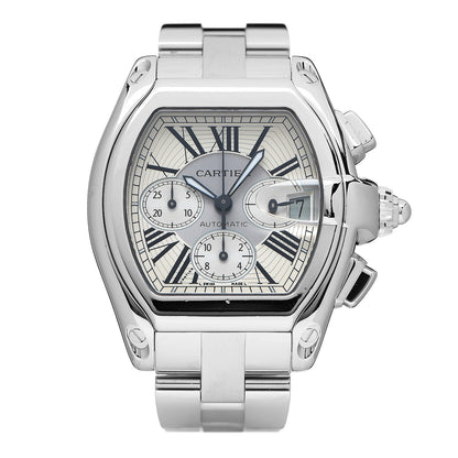 Cartier Stainless Steel 42mm Roadster Chronograph Automatic Watch 1 of 5