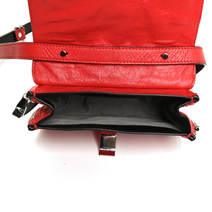 Proenza Schouler Crinkled Calfskin PS1 Mini Zip Crossbody Red 5 of 9