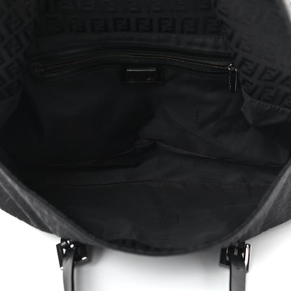 Fendi Zucchino Small Shoulder Bag Black 4 of 8