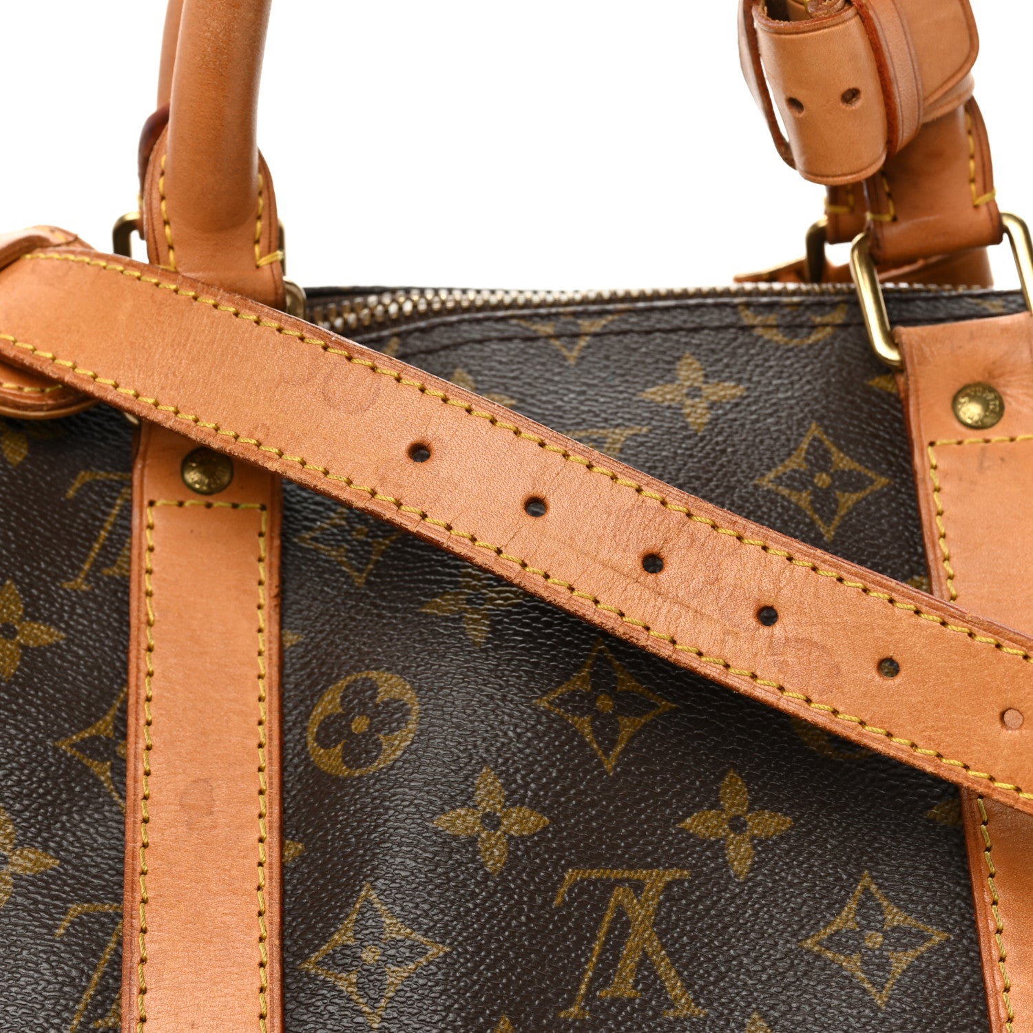 Louis Vuitton Monogram Keepall Bandouliere 55 14 of 21