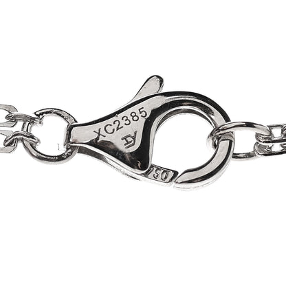 Cartier 18K White Gold Ceramic Diamond Three Ring LOVE Necklace 4 of 6