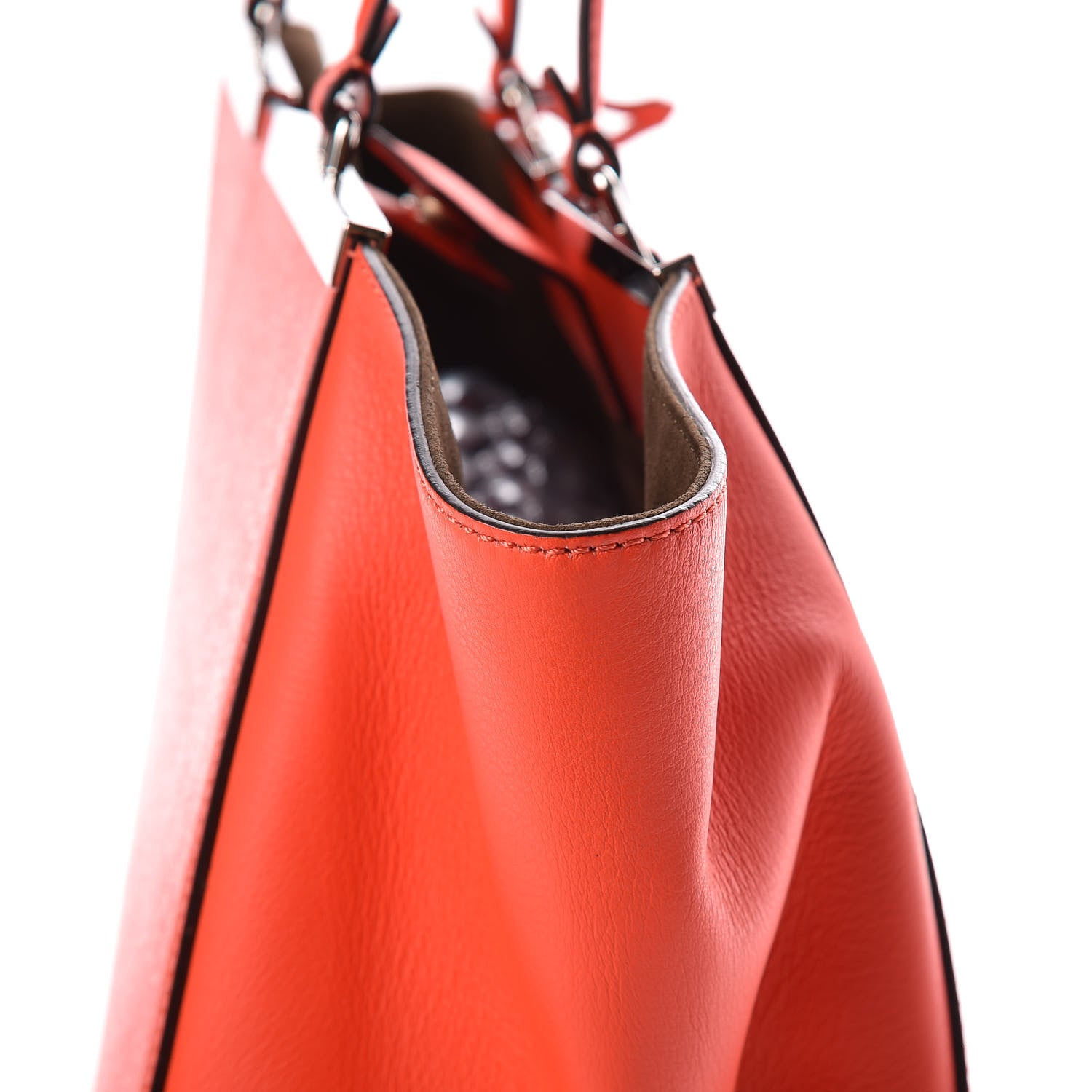 Fendi Vitello Elite Flamingo Large 3Jours Tote Papavero 13 of 13