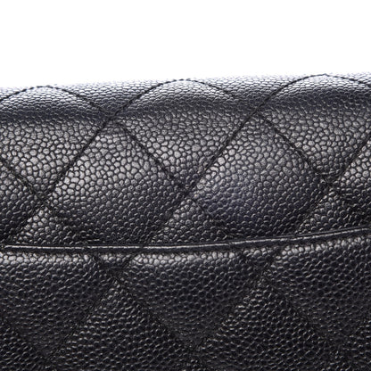 Chanel Caviar Quilted Jumbo Kelly Flap Black 14 of 14