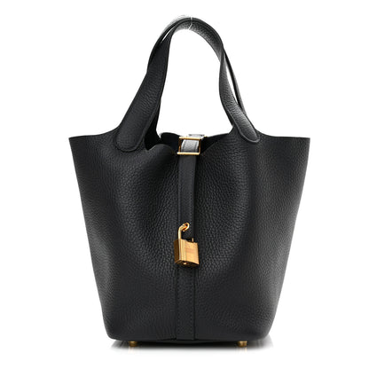 Hermes Taurillon Clemence Picotin Lock 18 PM Caban 1 of 11