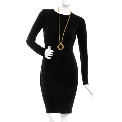 Chanel Pendant Long Chain Necklace Gold 2 of 6