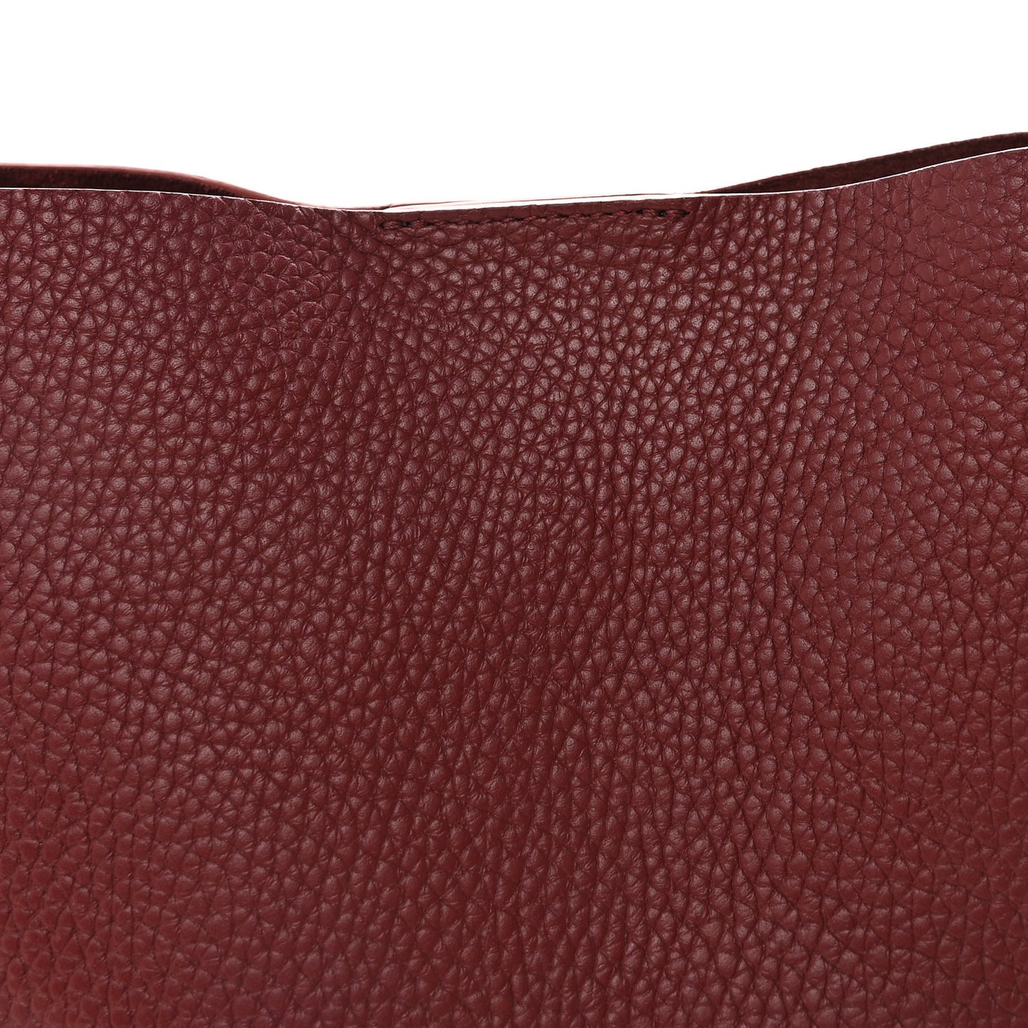 Pebbled Calfskin Small Everyday Cabas Oxblood