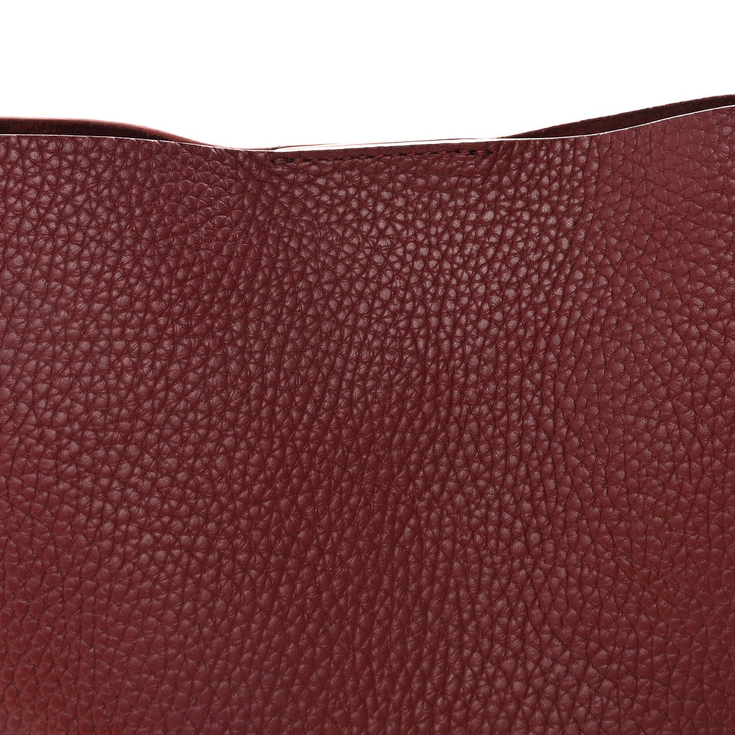 Mansur Gavriel Pebbled Calfskin Small Everyday Cabas Oxblood 7 of 9