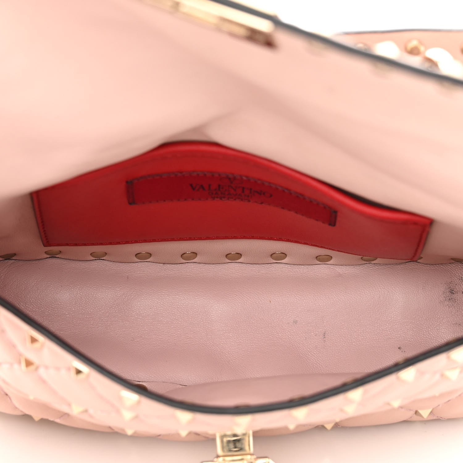 Valentino Garavani Nappa Small Rockstud Spike Shoulder Bag Water Rose 5 of 15