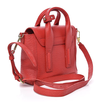 3.1 Phillip Lim 3.1 Textured Calfskin Mini Pashli Satchel Red 3 of 11