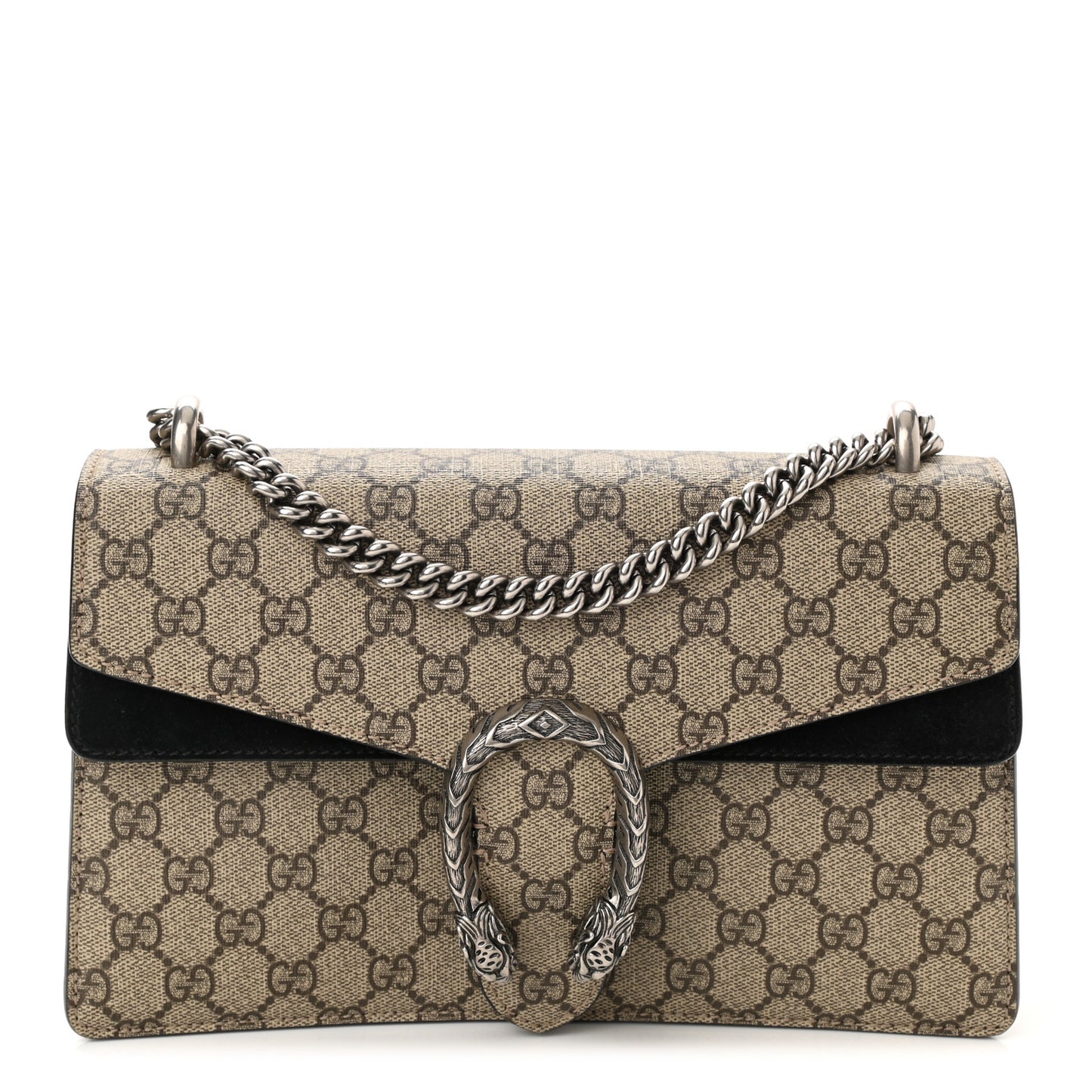 GG Supreme Monogram Small Dionysus Shoulder Bag Black