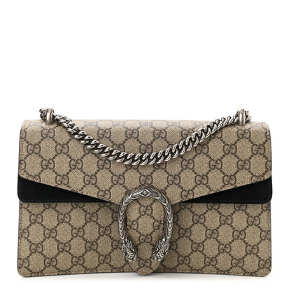 Gucci GG Supreme Monogram Small Dionysus Shoulder Bag Black 1 of 8