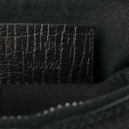 Gucci Monogram Web Horsebit Small Shoulder Bag Black 7 of 10