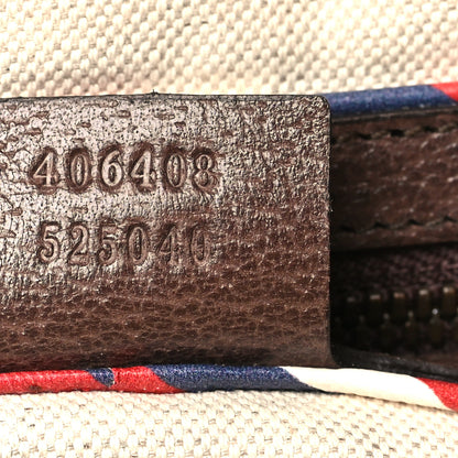 Gucci Soft GG Supreme Monogram Courrier Web Medium Flat Messenger Bag Beige New Acero Multicolor 7 of 10