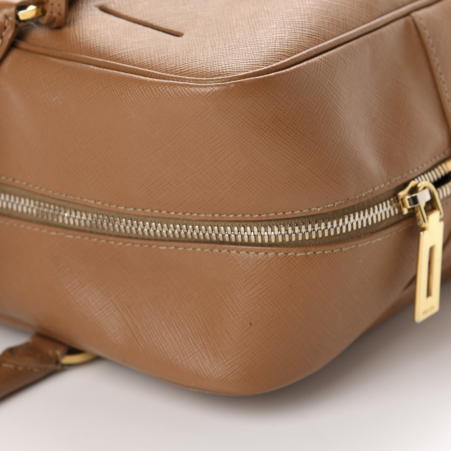 Prada Saffiano Bauletto Caramel 8 of 20