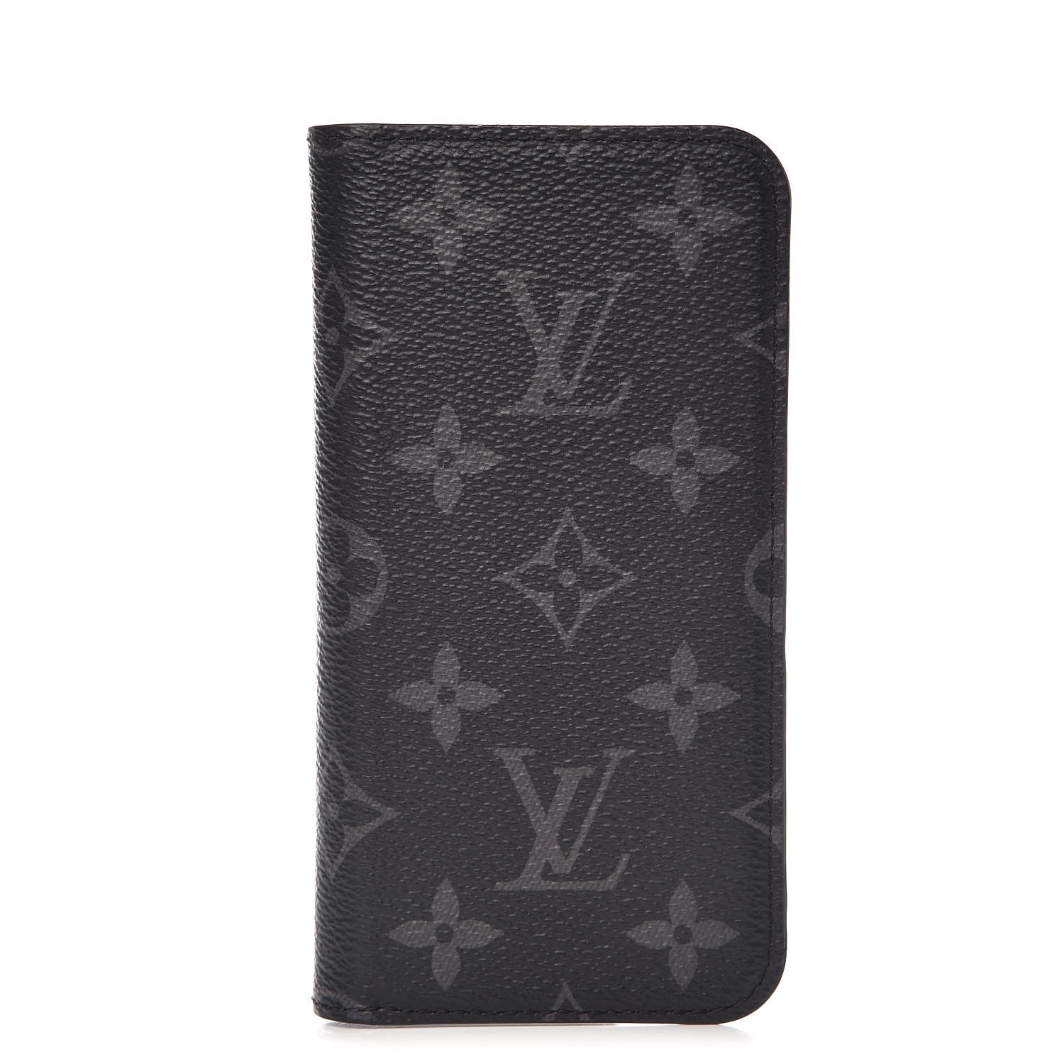Louis Vuitton Monogram Eclipse iPhone X Folio Case 1 of 7
