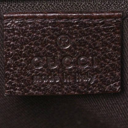 Gucci Monogram Web Small Flat Messenger Bag Brown 6 of 12