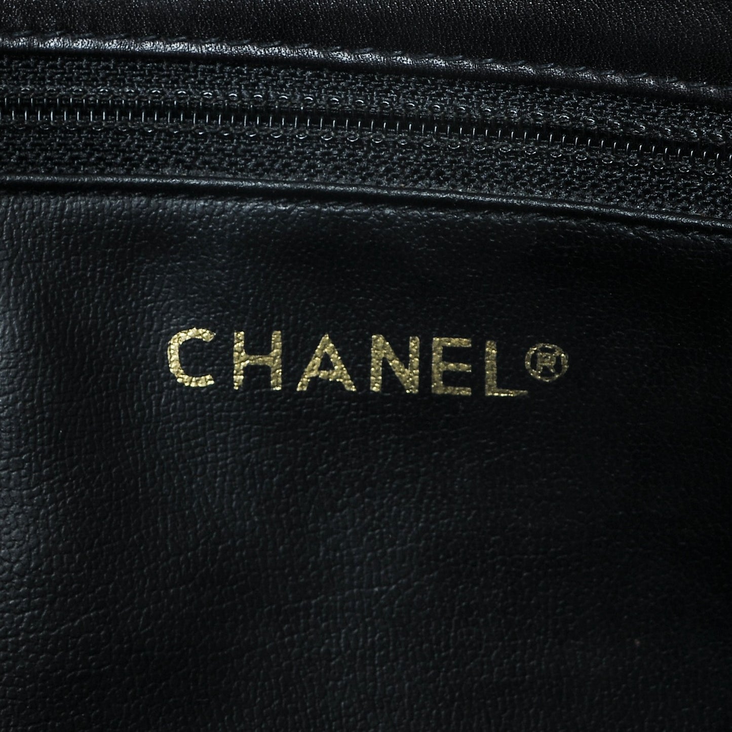 Lambskin Quilted Shopping Tote Black