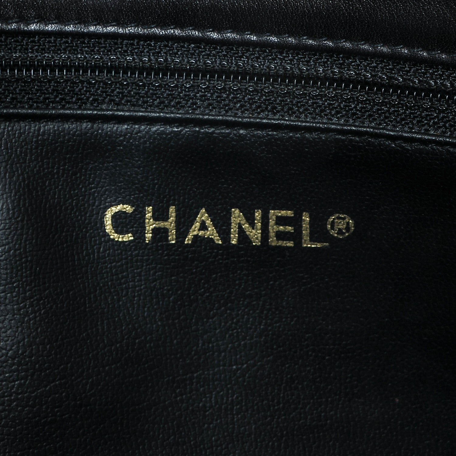 Chanel Lambskin Quilted Shopping Tote Black 6 of 7