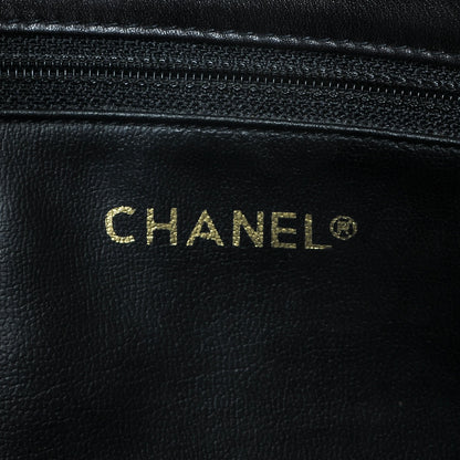 Chanel Lambskin Quilted Shopping Tote Black 6 of 7