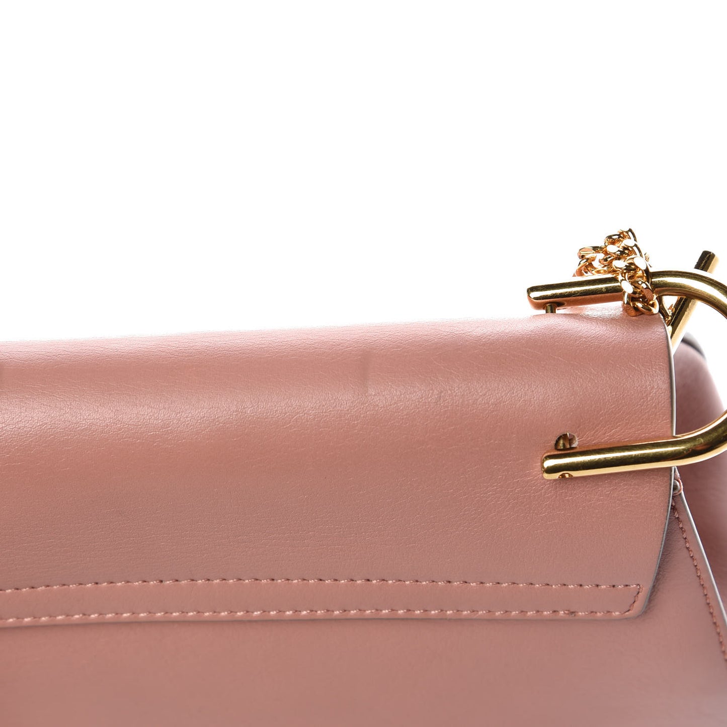 Suede Smooth Calfskin Drew Shoulder Bag Misty Rose