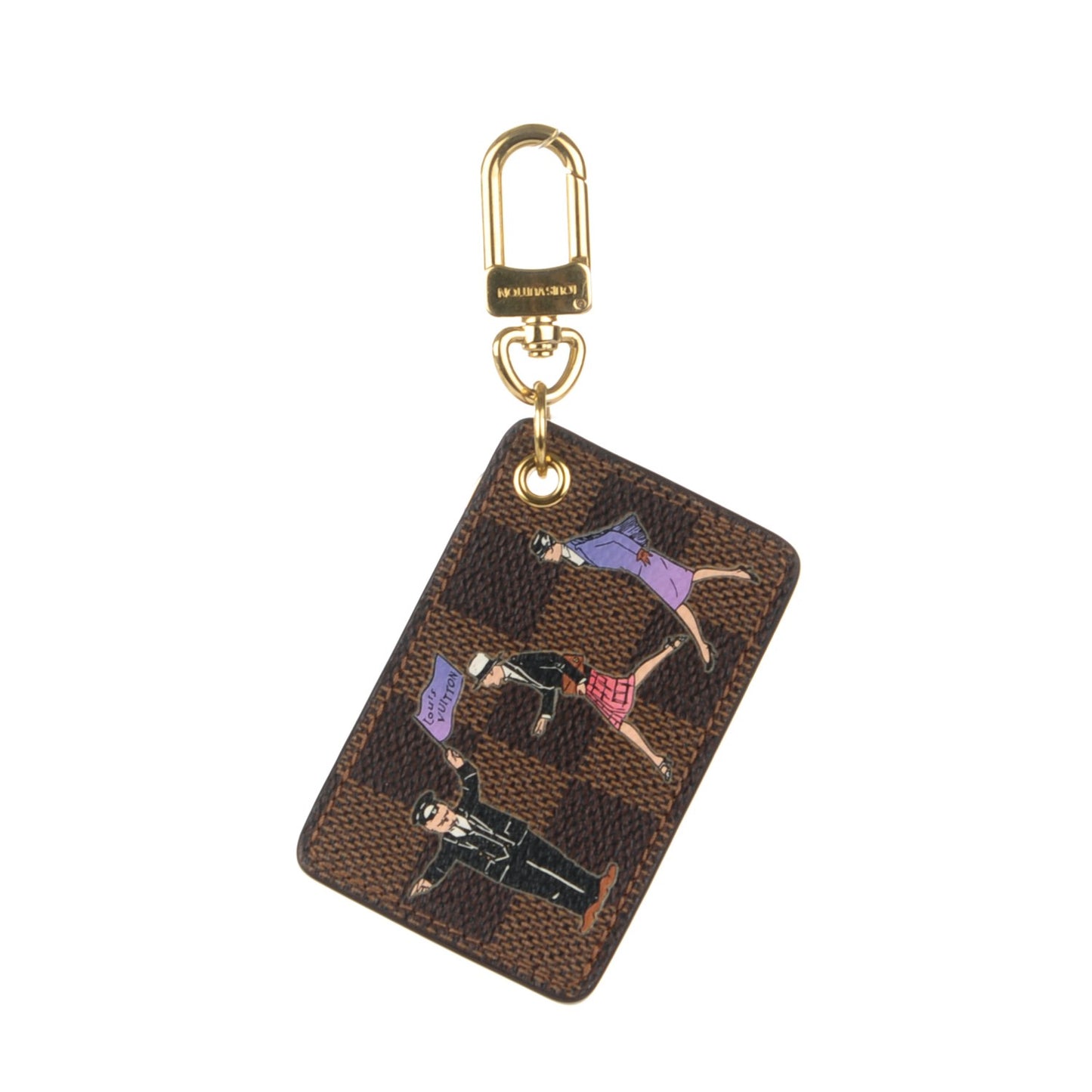 Damier Ebene Illustre Key Charm