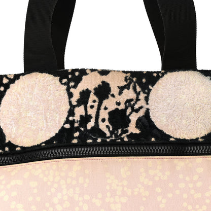Chanel Terry Cotton Canvas Printed Large CC Tote Pale Pink 15 of 18