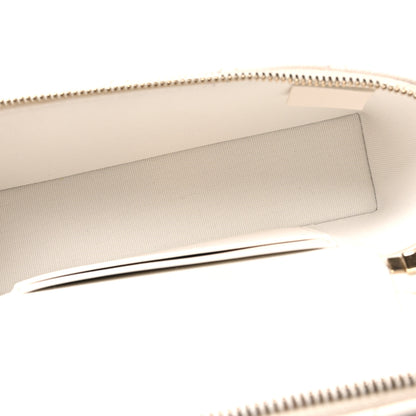 Chanel Caviar Quilted Top Handle Slim Vanity With Chain White 4 of 10