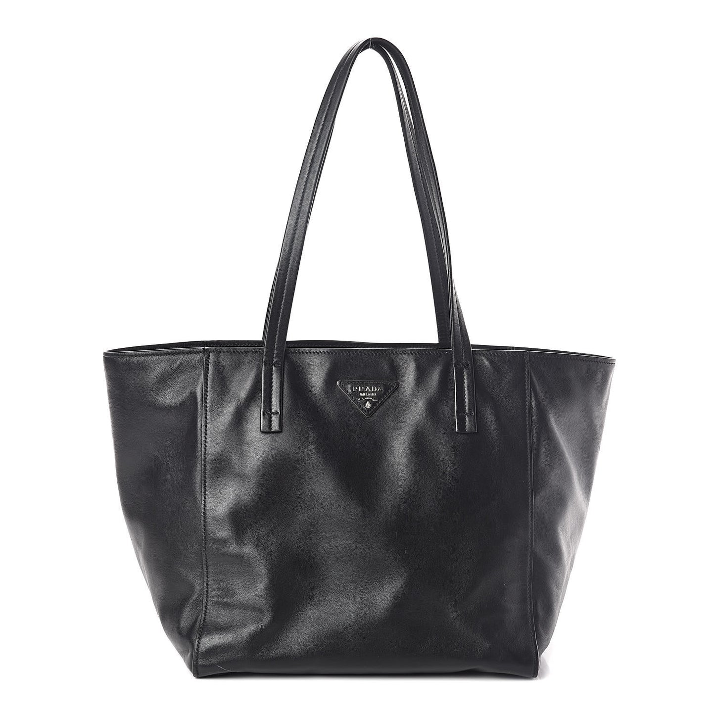 Soft Calfskin Shopping Tote Black